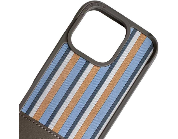 Чохол шкіряний оригінал Polo Santa Barbara Isaac iPhone 16 Pro, Сірий титан