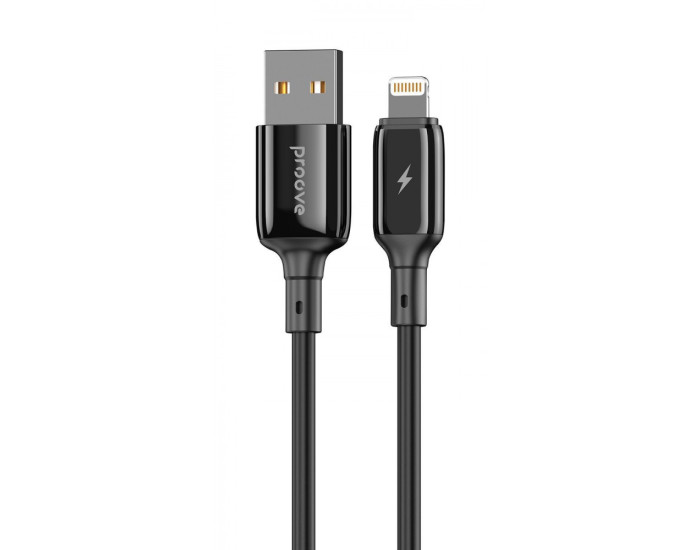 Кабель Proove Flex Metal USB to Lightning (2.4A/1m) чорний