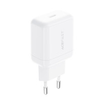 Мережеве зарядний пристрій Acefast A130 PD20W single USB-C charger, біле