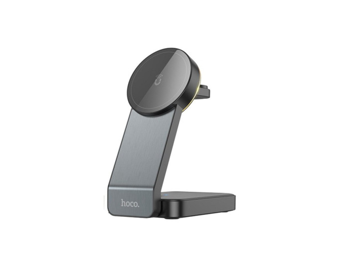 Беспроводная зарядка Hoco CQ3 Motorcycle 3-in-1 Wireless Fast Charger, Black