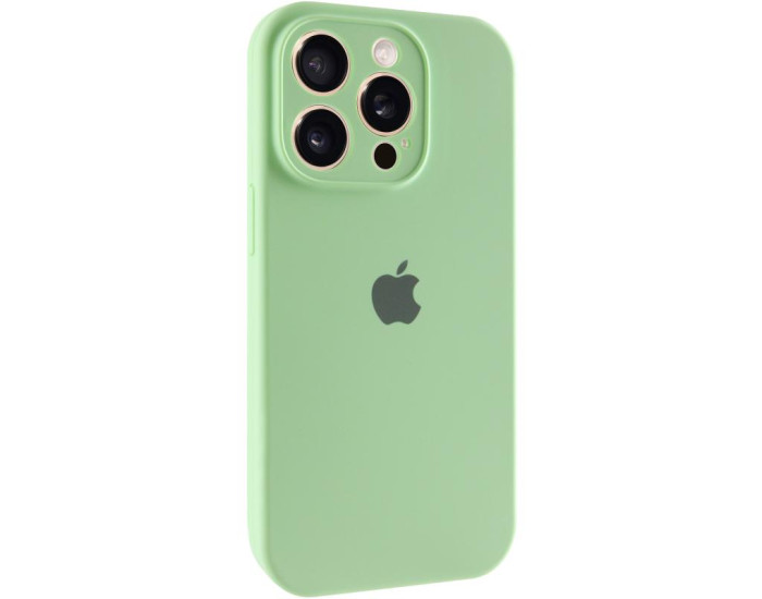 Чохол-силікон оригінал Full Camera Soft Matte iPhone 14 Pro Max, Pistachio