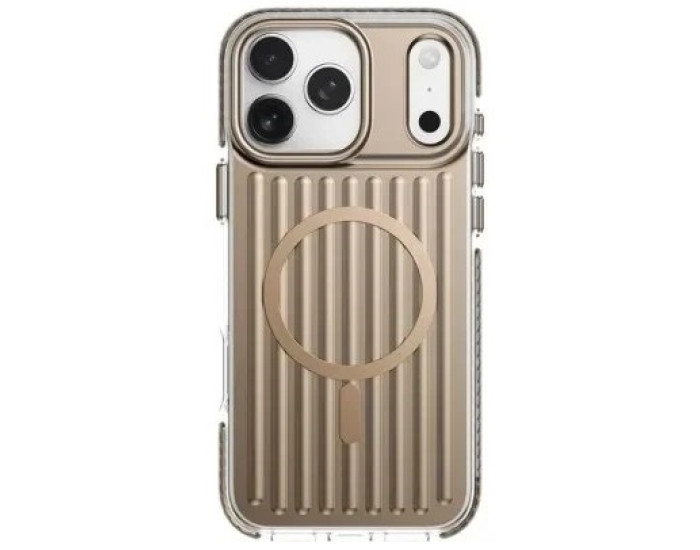 Чохол-силікон Rock Iridescent Magnetic (Anti-drop Lens Protection) iPhone 17 Pro Max, Desert gold