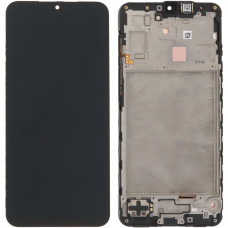 Дисплей з сенсорним екраном (модуль) Samsung A175 Galaxy A17 4G, чорний з рамкою, оригінал, сервісна упаковка GH82-38527A