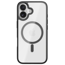 Чохол-силікон Rock Guard Transparent Magnetic (Anti-drop Lens Protection) iPhone 17, Black