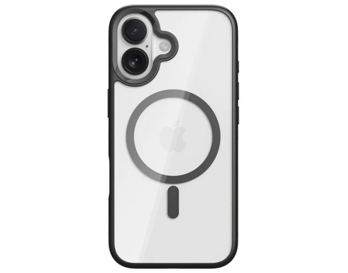 Чохол-силікон Rock Guard Transparent Magnetic (Anti-drop Lens Protection) iPhone 17, Black