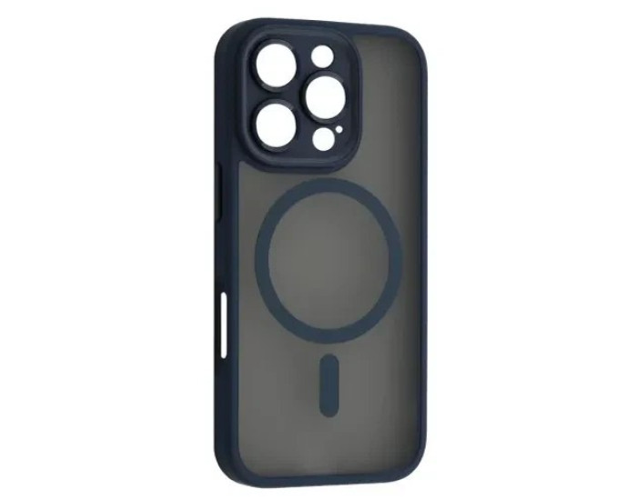 Чохол-силікон Rock Guard Touch with Magnetic (Anti-drop Lens Protection) iPhone 16 Pro Max, Blue