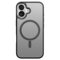 Чохол-силікон Rock Guard Touch Magnetic Protection Case (Metal Lens Frame) iPhone 17, Black