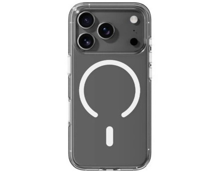 Чохол-силікон Rock Crystal Shield Transparent Magnetic Protection Case iPhone 17 Pro, Clear