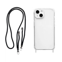 Чохол-силікон Rope Clear Case iPhone 13, Black