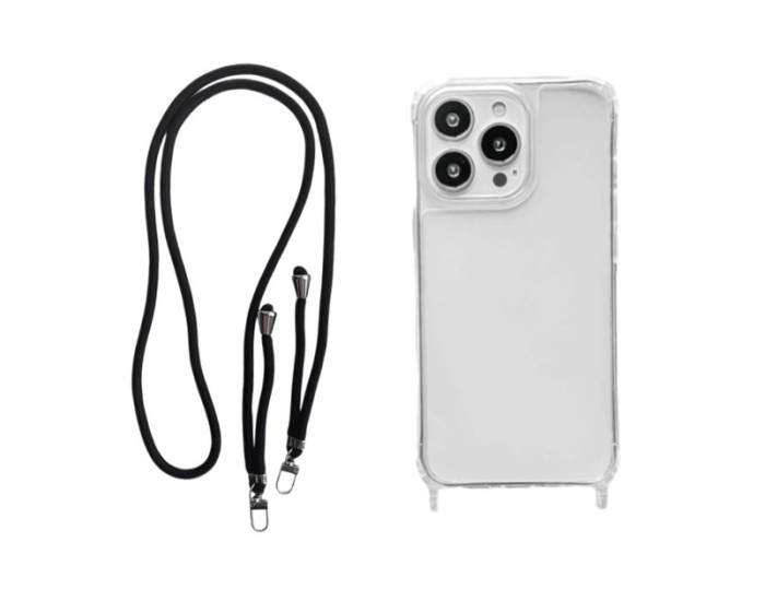 Чохол-силікон Rope Clear Case iPhone 13 Pro, Black