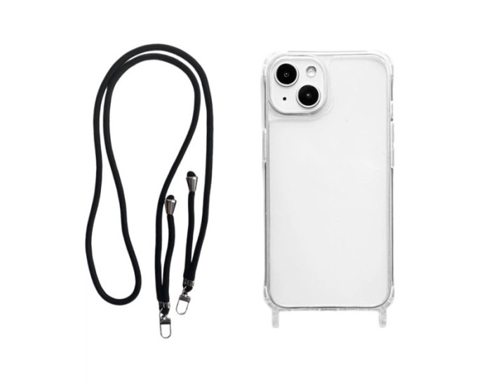 Чохол-силікон Rope Clear Case iPhone 14 Plus, Black