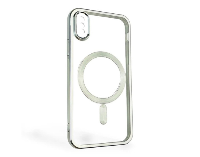 Чохол-силікон Shining Camera MagSafe iPhone XS, Silver