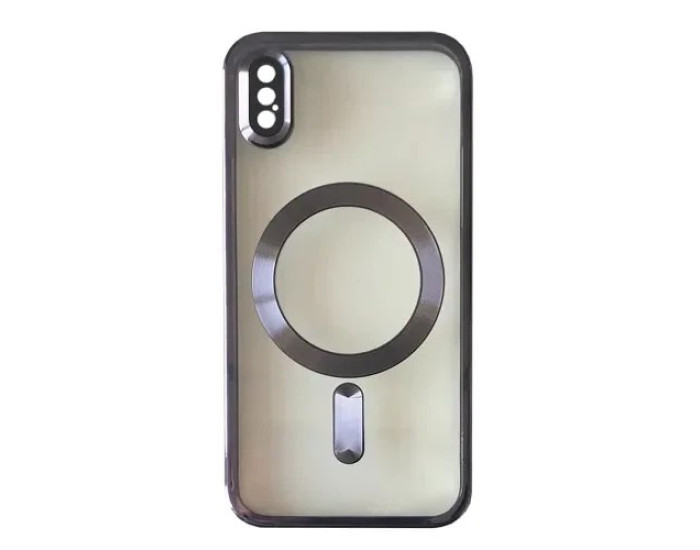 Чохол-силікон Shining Camera MagSafe iPhone XS, Deep purple