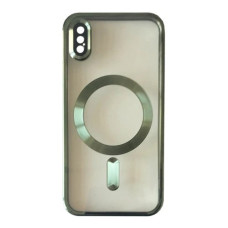 Чохол-силікон Shining Camera MagSafe iPhone XS, Dark green