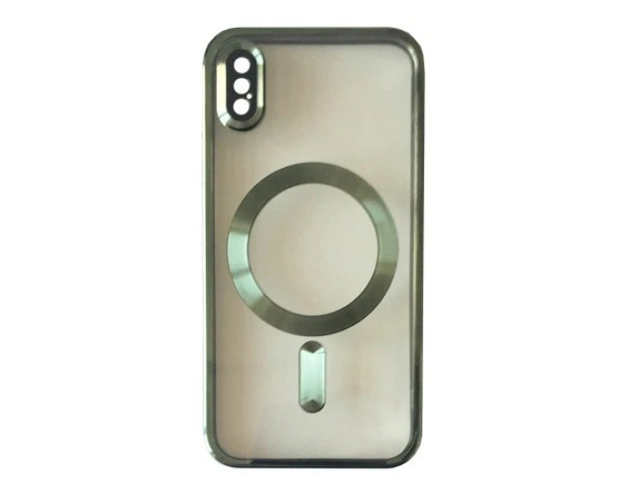 Чохол-силікон Shining Camera MagSafe iPhone XS, Dark green