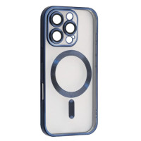 Чохол-силікон Shining Camera MagSafe iPhone 16 Pro, Blue titanium