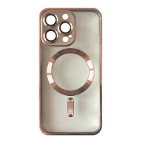 Чохол-силікон Shining Camera MagSafe iPhone 15 Pro Max, Rose gold