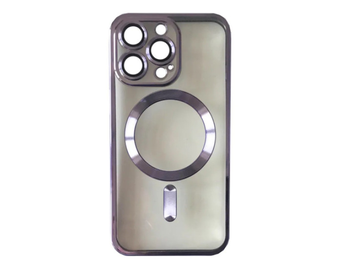 Чохол-силікон Shining Camera MagSafe iPhone 15 Pro Max, Glicine