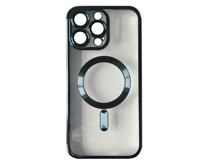 Чохол-силікон Shining Camera MagSafe iPhone 15 Pro Max, Blue titanium