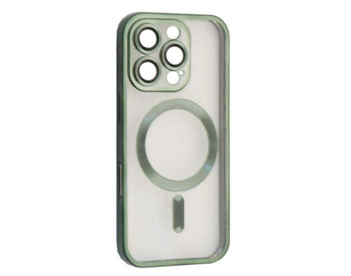 Чохол-силікон Shining Camera MagSafe iPhone 15 Pro Max, Dark green