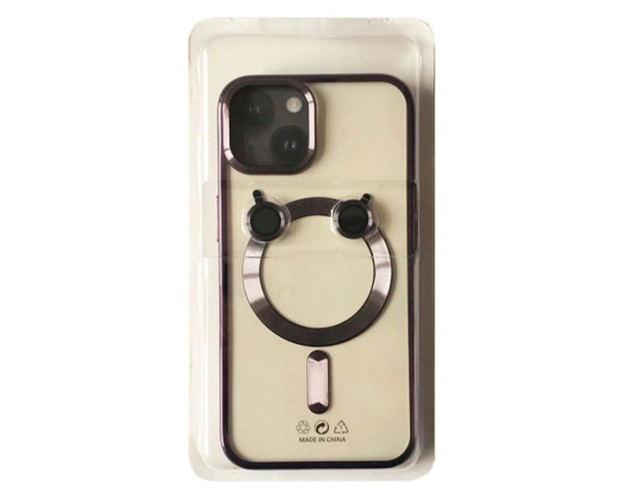 Чохол-силікон PRO SHINING (+ LENSES) MagSafe iPhone 14 Plus, Deep purple