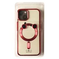 Чохол-силікон PRO SHINING (+ LENSES) MagSafe iPhone 15 Pro, Red