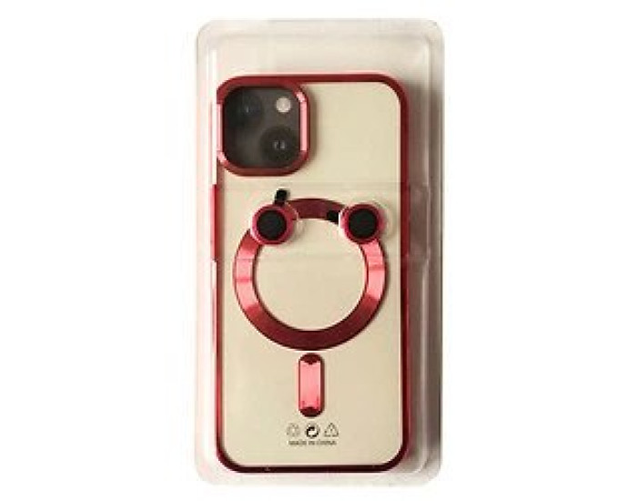 Чохол-силікон PRO SHINING (+ LENSES) MagSafe iPhone 15 Pro, Red