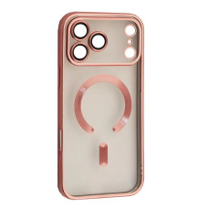 Чохол-силікон Shining Camera MagSafe iPhone 17 Pro, Rose gold