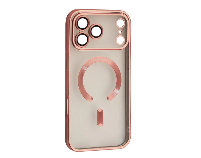 Чохол-силікон Shining Camera MagSafe iPhone 17 Pro, Rose gold