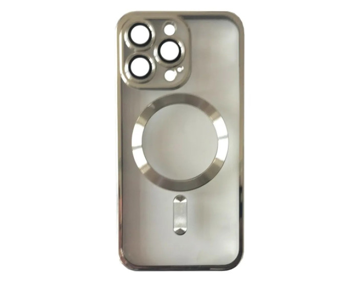 Чохол-силікон Shining Camera MagSafe iPhone 15 Pro, Silver