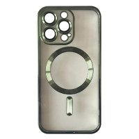 Чехол-силикон Shining Camera MagSafe iPhone 14 Pro, Dark green