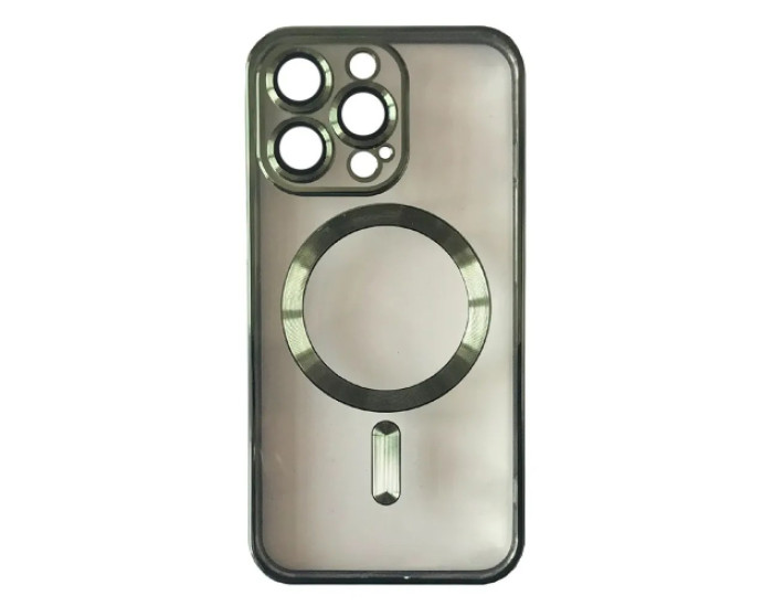 Чохол-силікон Shining Camera MagSafe iPhone 14 Pro, Dark green