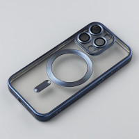 Чохол-силікон Shining Matte Camera MagSafe iPhone 12 Pro, Blue titanium