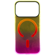Чохол-силікон Shiny Mountain MagSafe iPhone 17 Pro, Yellow/Pink