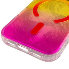 Чохол-силікон Shiny Mountain MagSafe iPhone 17 Pro, Yellow/Pink