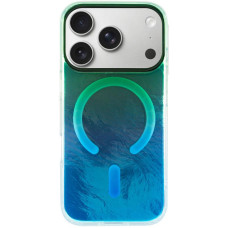 Чохол-силікон Shiny Mountain MagSafe iPhone 17 Pro, Green/Blue