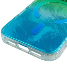 Чохол-силікон Shiny Mountain MagSafe iPhone 17 Pro, Green/Blue