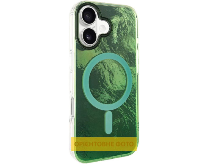 Чохол-силікон Shiny Mountain MagSafe iPhone 17, Green
