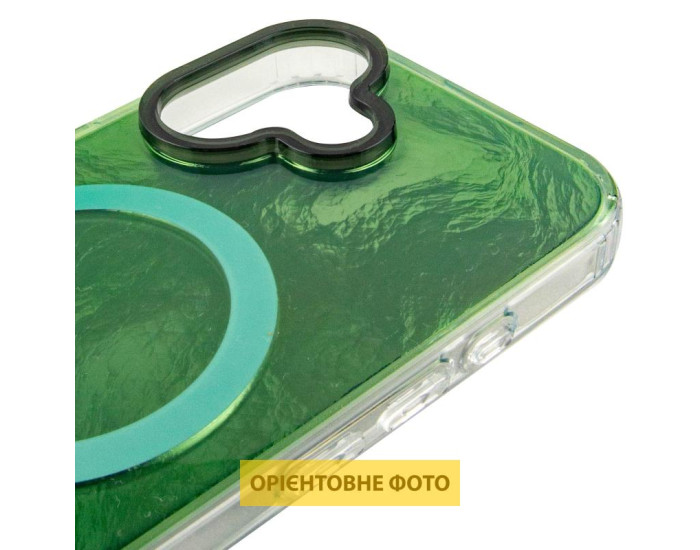 Чохол-силікон Shiny Mountain MagSafe iPhone 17, Green
