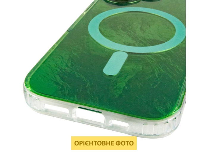 Чохол-силікон Shiny Mountain MagSafe iPhone 17, Green