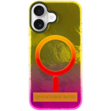 Чохол-силікон Shiny Mountain MagSafe iPhone 17, Yellow/Pink