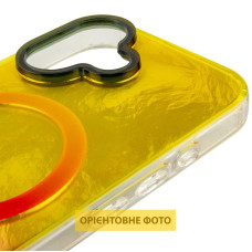 Чохол-силікон Shiny Mountain MagSafe iPhone 17, Yellow/Pink