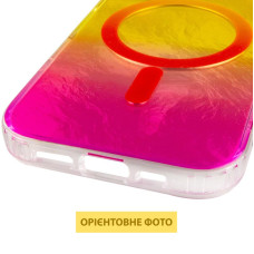 Чохол-силікон Shiny Mountain MagSafe iPhone 17, Yellow/Pink
