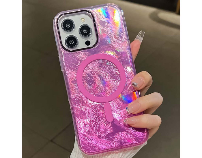 Чохол-силікон Shiny Mountain MagSafe iPhone 16 Pro, Pink