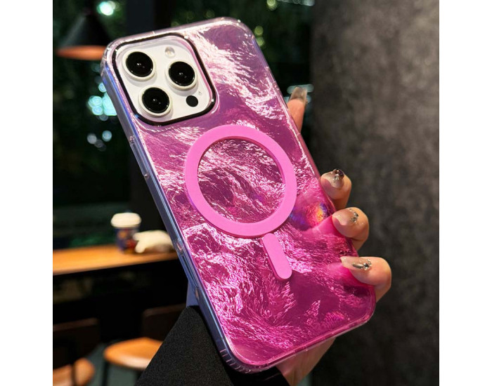 Чохол-силікон Shiny Mountain MagSafe iPhone 16 Pro, Pink
