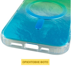 Чохол-силікон Shiny Mountain MagSafe iPhone 17, Green/Blue