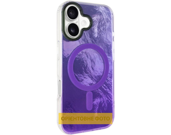 Чохол-силікон Shiny Mountain MagSafe iPhone 17, Purple
