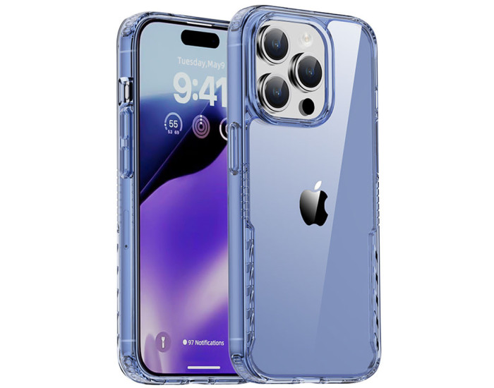 Чохол-силікон TPU+PC Multi-Color iPhone 15 Pro, Blue