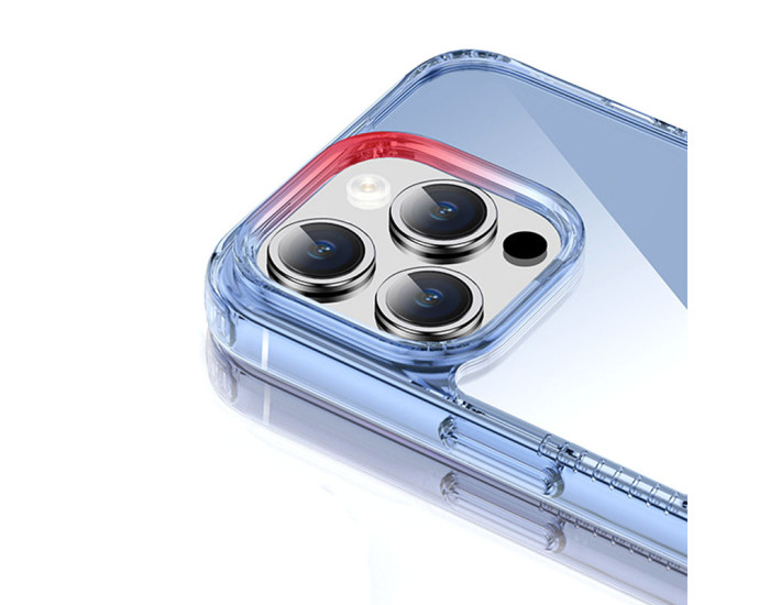 Чохол-силікон TPU+PC Multi-Color iPhone 15 Pro, Blue