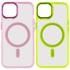 Чохол-силікон TPU+Iris with MagSafe iPhone 13, Рожевий